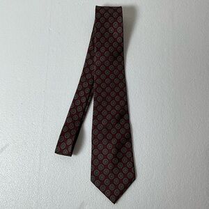 Oscar De La Renta Elegant Brown Patterned Tie